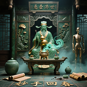 保生大帝灵签神像
