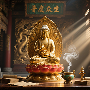 佛祖灵签神像