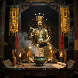 黄大仙灵签神像