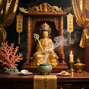 妈祖灵签神像
