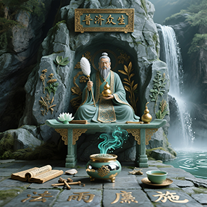 清水祖师灵签神像