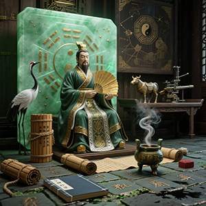 诸葛神签神像